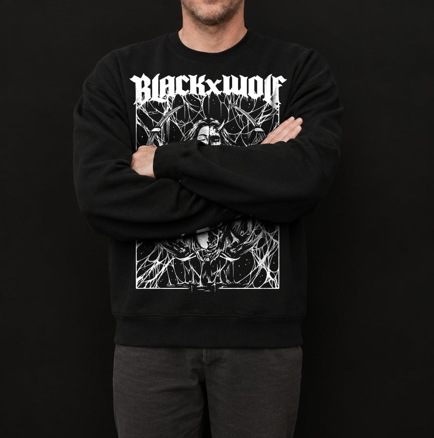 "Split" Heavy Crewneck Pullover
