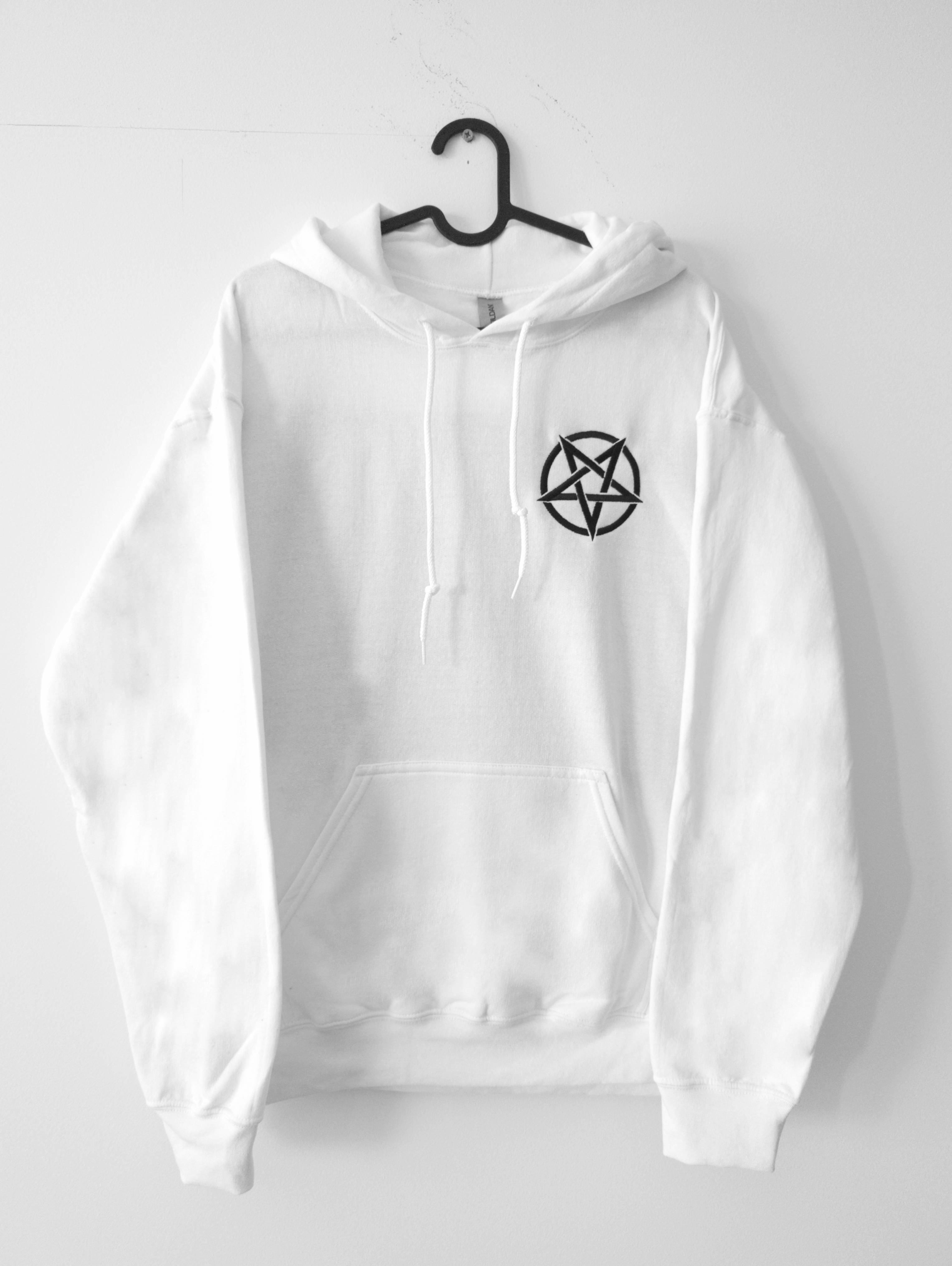 BRIGHT STAR DARK ART HEAVY METAL GOTHIC APPAREL FASHION Unisex Hoodies with large dark art back print and chest embroidery Dark art, heavy metal, gothic, apparel, clothing, fashion