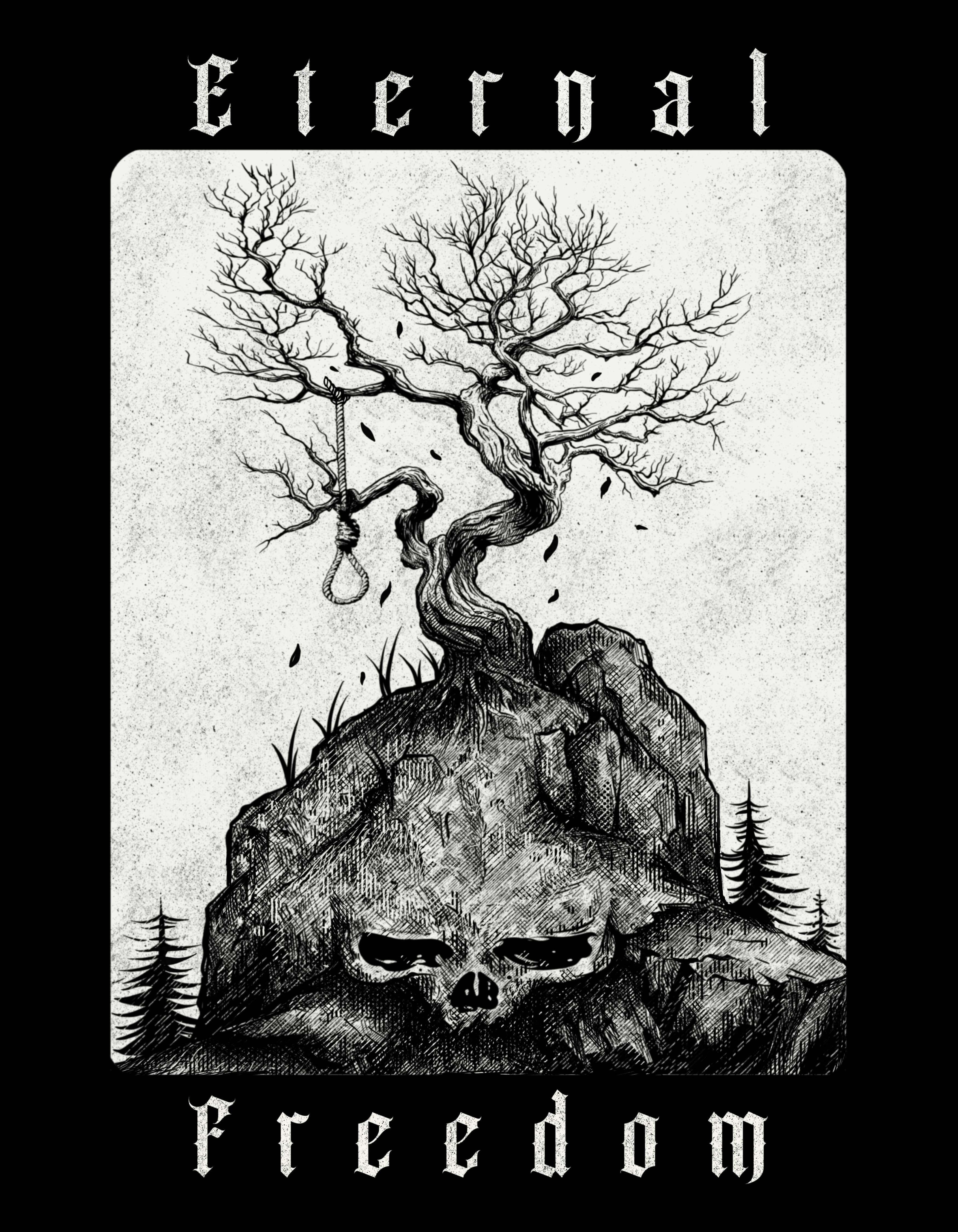 ETERNAL FREEDOM DARK ART HEAVY METAL GOTHIC APPAREL FASHION Womens Hoodies with large dark art back print and chest embroidery Dark art, heavy metal, gothic, apparel, clothing, fashion