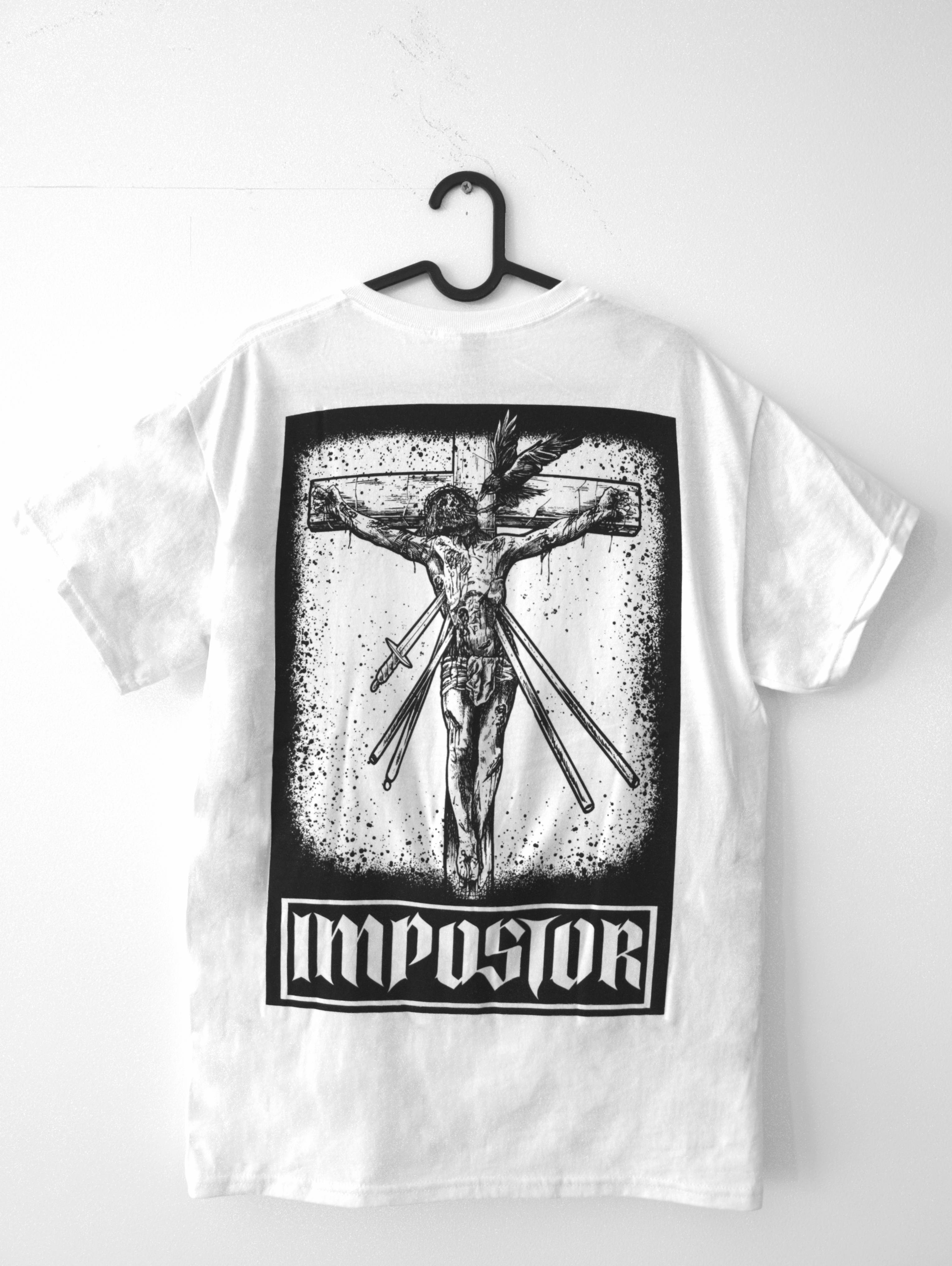 IMPOSTOR DARK ART HEAVY METAL GOTHIC APPAREL FASHION Unisex T-Shirts with large dark art back print and chest embroidery Dark art, heavy metal, gothic, apparel, clothing, fashion