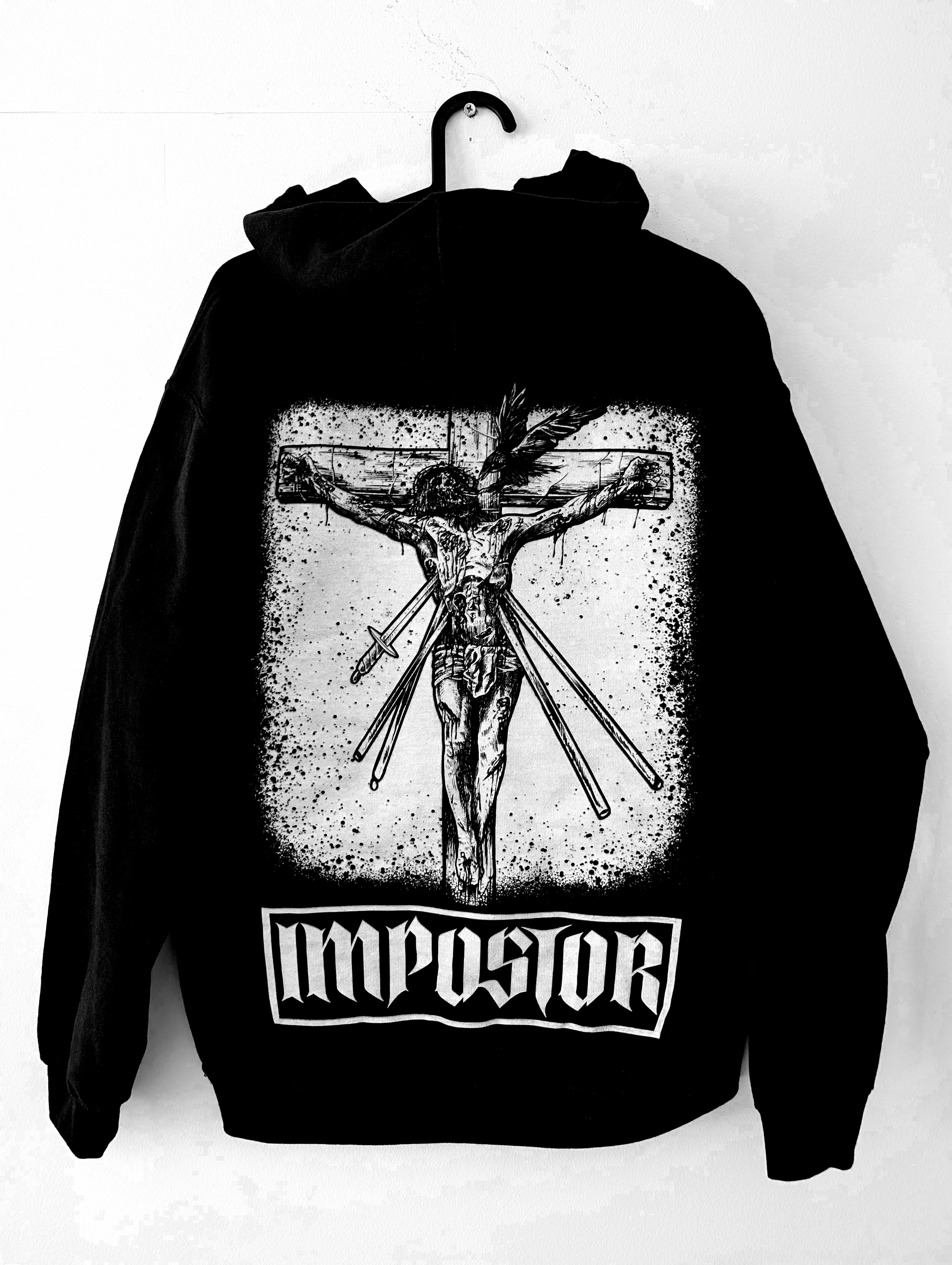 IMPOSTOR DARK ART HEAVY METAL GOTHIC APPAREL FASHION Unisex Hoodies with large dark art back print and chest embroidery Dark art, heavy metal, gothic, apparel, clothing, fashion