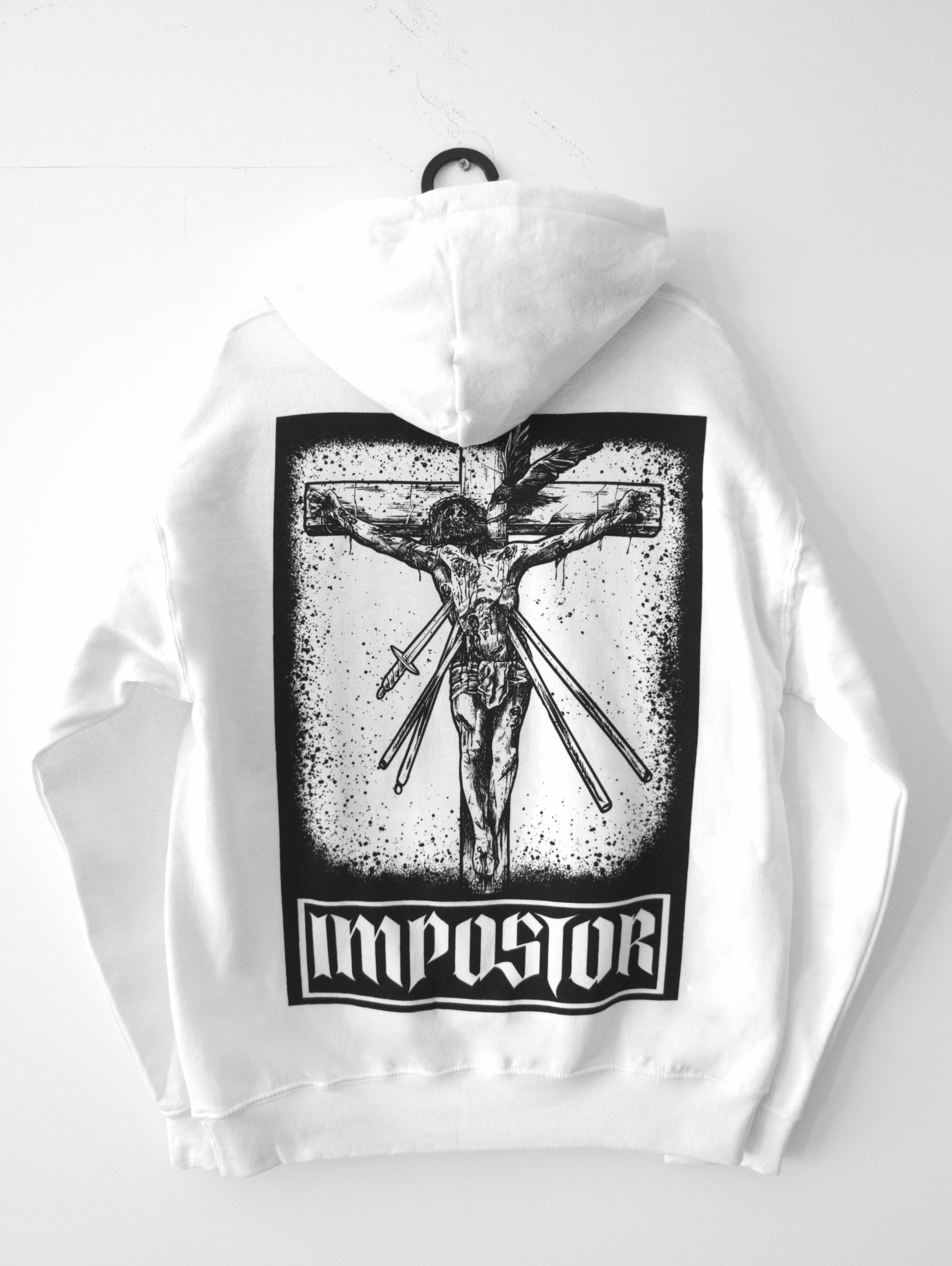 IMPOSTOR DARK ART HEAVY METAL GOTHIC APPAREL FASHION Unisex Hoodies with large dark art back print and chest embroidery Dark art, heavy metal, gothic, apparel, clothing, fashion