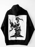 LEVIATHAN DARK ART HEAVY METAL GOTHIC APPAREL FASHION Unisex Hoodies with large dark art back print and chest embroidery Dark art, heavy metal, gothic, apparel, clothing, fashion