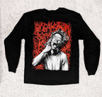 NO SOLUTION DARK ART HEAVY METAL GOTHIC APPAREL FASHION Mens Long Sleeve Shirts with large dark art back print and chest embroidery Dark art, heavy metal, gothic, apparel, clothing, fashion