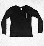 NO SOLUTION DARK ART HEAVY METAL GOTHIC APPAREL FASHION Womens Long Sleeve Shirts with large dark art back print and chest embroidery Dark art, heavy metal, gothic, apparel, clothing, fashion